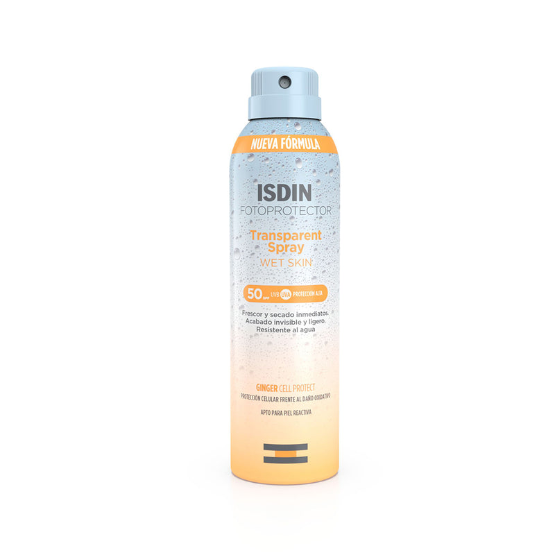 Fotoprotector ISDIN Transparent Spray Wet Skin SPF 50